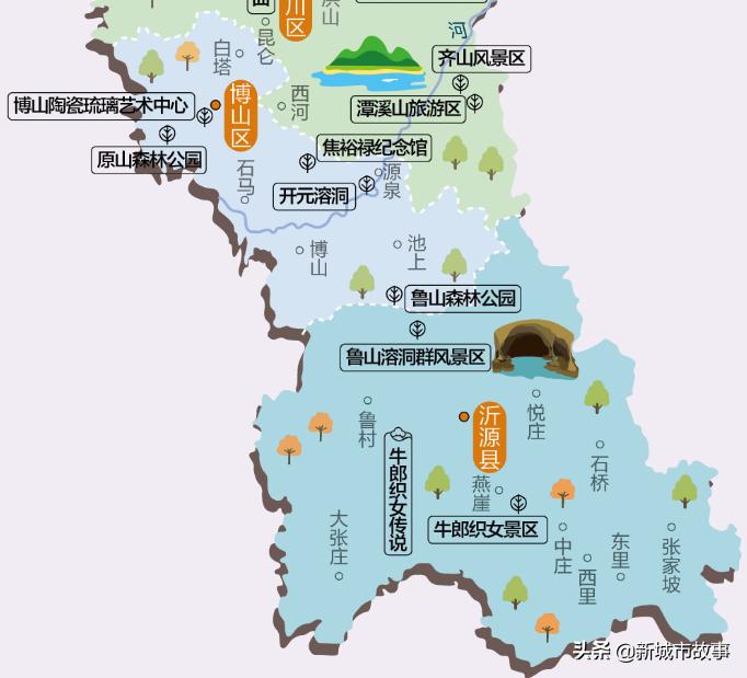 沂源最新地图概览与探索
