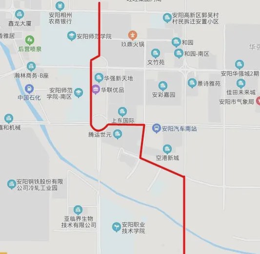 安阳最新公交线路图及其解析